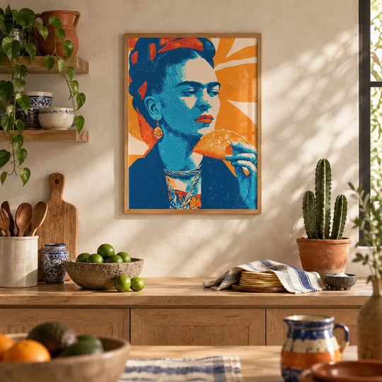 Frida mange un taco
