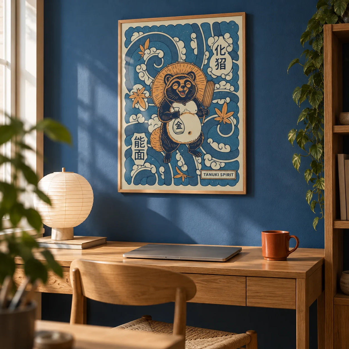 Tanuki Art | Japanese Folk Poster