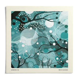 Teal Home Decor, shown as an unframed paper print on a plain white background