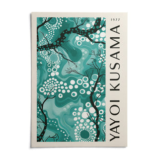 Teal Wall Decor, shown as an unframed paper print on a plain white background