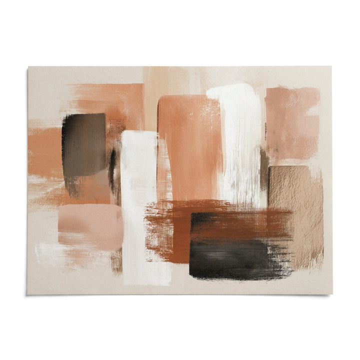 Terracotta Color Art, shown as an unframed paper print on a plain white background