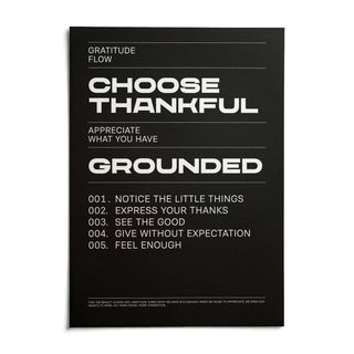 Thankful Posters, shown as an unframed paper print on a plain white background