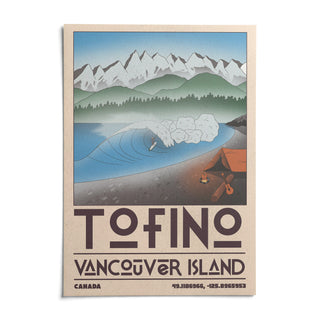 Tofino Landscape Art Print, shown as an unframed paper print on a plain white background