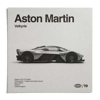 Track Hypercar Poster, shown as an unframed paper print on a plain white background