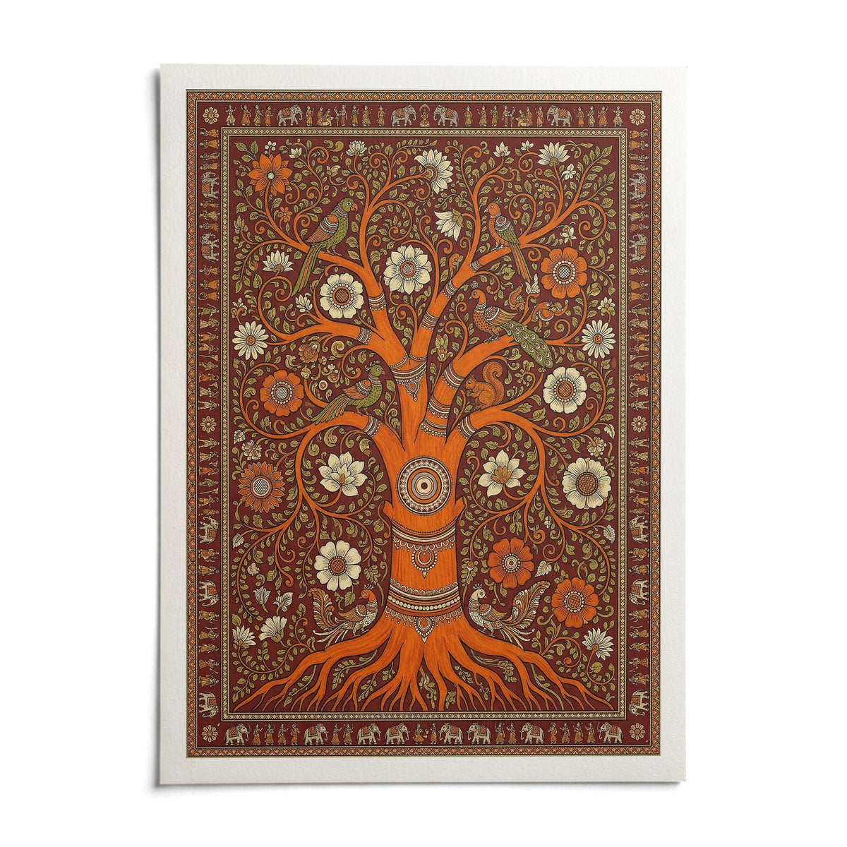 Tree Of Life Art, shown as an unframed paper print on a plain white background