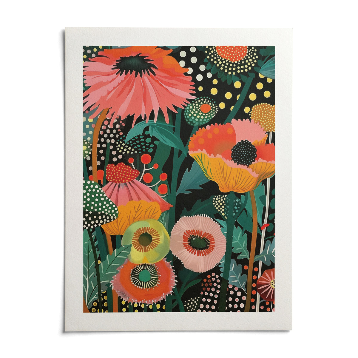 Tropical Wall Picture, shown as an unframed paper print on a plain white background