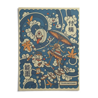 Tsukumogami Art, shown as an unframed paper print on a plain white background