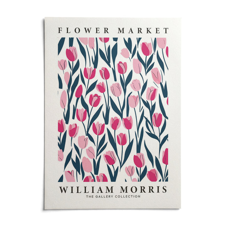 Tulip Decor, shown as an unframed paper print on a plain white background
