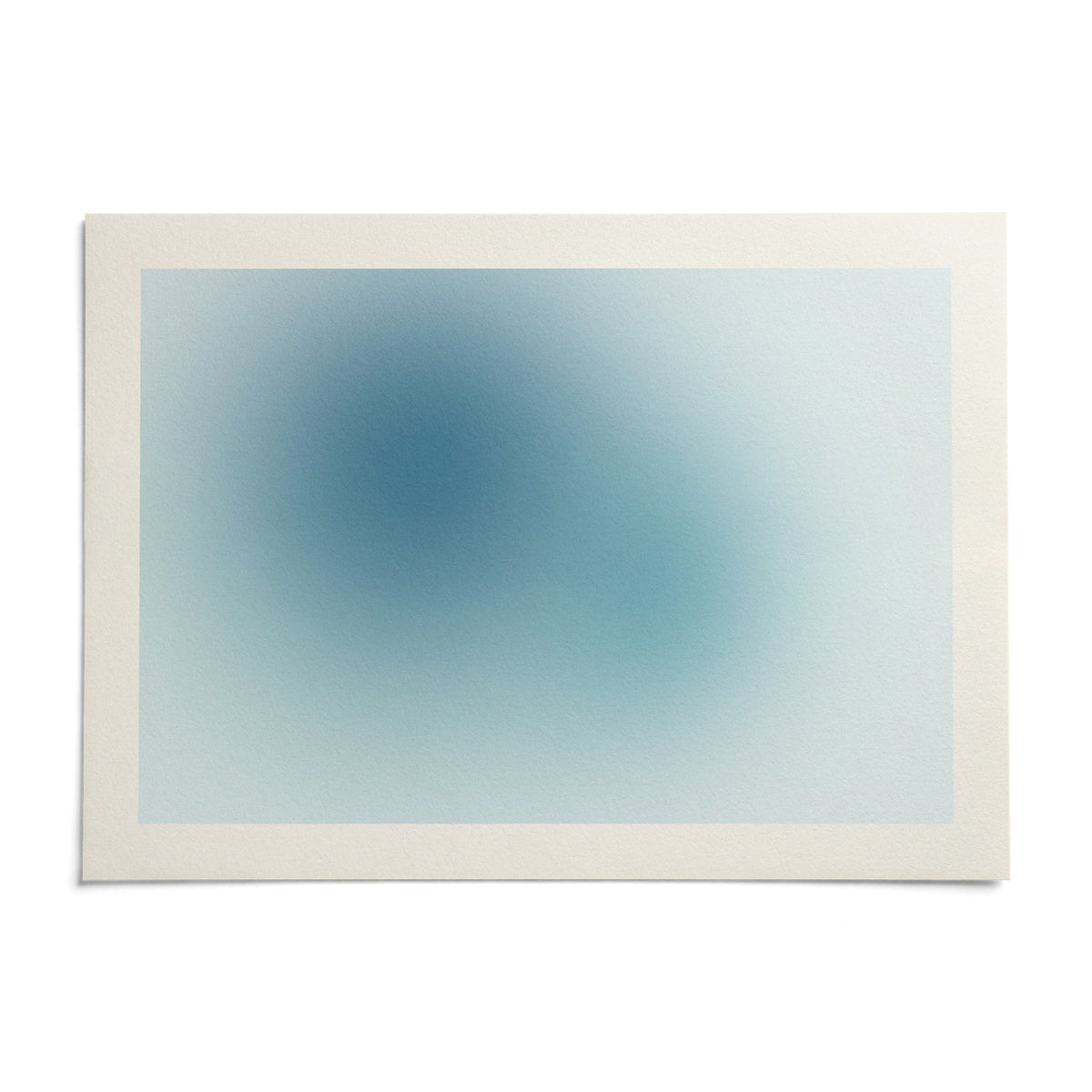 Turquoise Wall Art, shown as an unframed paper print on a plain white background
