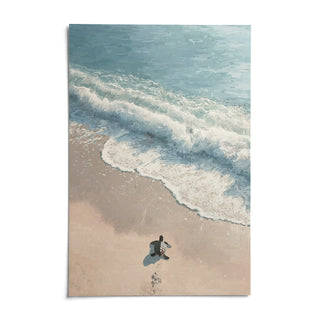 Turtle Print, shown as an unframed paper print on a plain white background