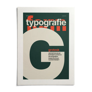 Type Poster, shown as an unframed paper print on a plain white background