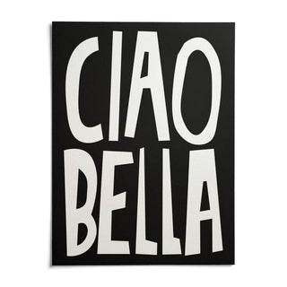 Typography Wall Art, shown as an unframed paper print on a plain white background