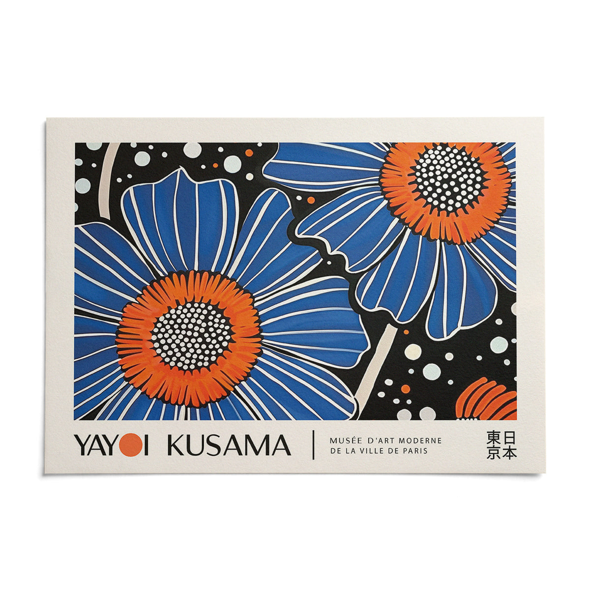Unique Flower Art, shown as an unframed paper print on a plain white background