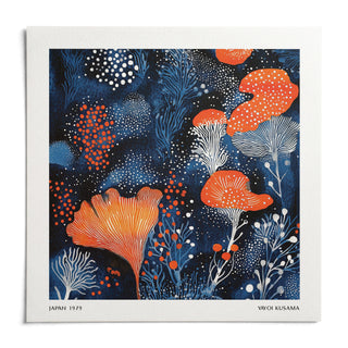 Unique Living Room Wall Art, shown as an unframed paper print on a plain white background