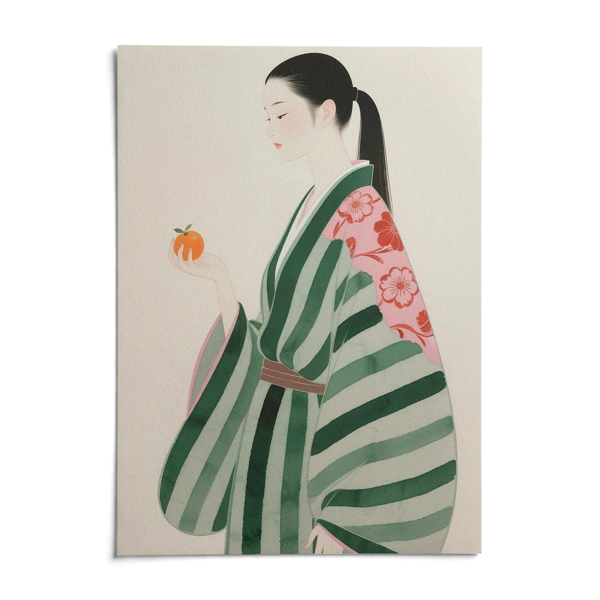 Unique Wall Art for Living Room, shown as an unframed paper print on a plain white background