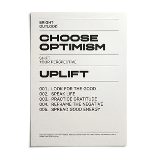 Uplifting Wall Art, shown as an unframed paper print on a plain white background