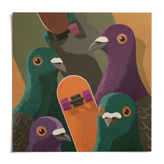 Urban Animal Art, shown as an unframed paper print on a plain white background