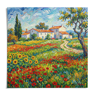 Van Gogh Painting, shown as an unframed paper print on a plain white background