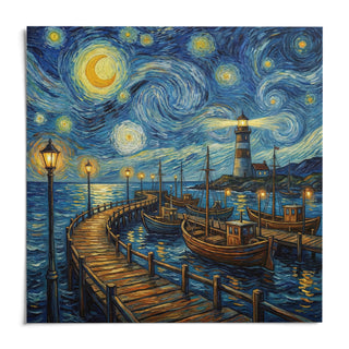 Van Gogh Poster, shown as an unframed paper print on a plain white background