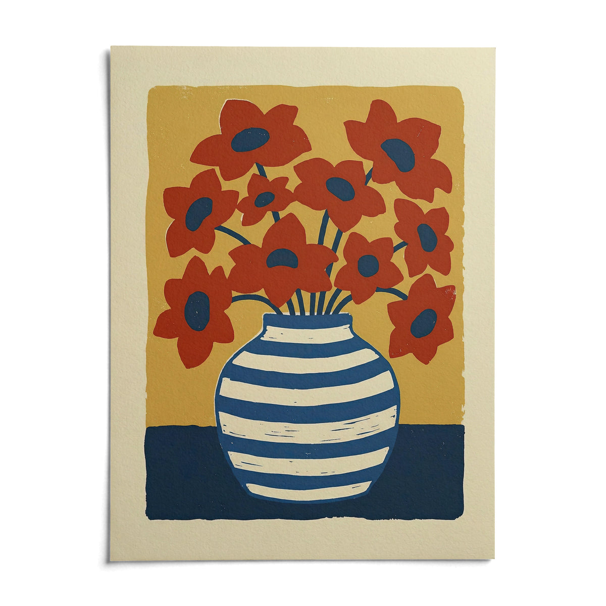 Vase Poster, shown as an unframed paper print on a plain white background