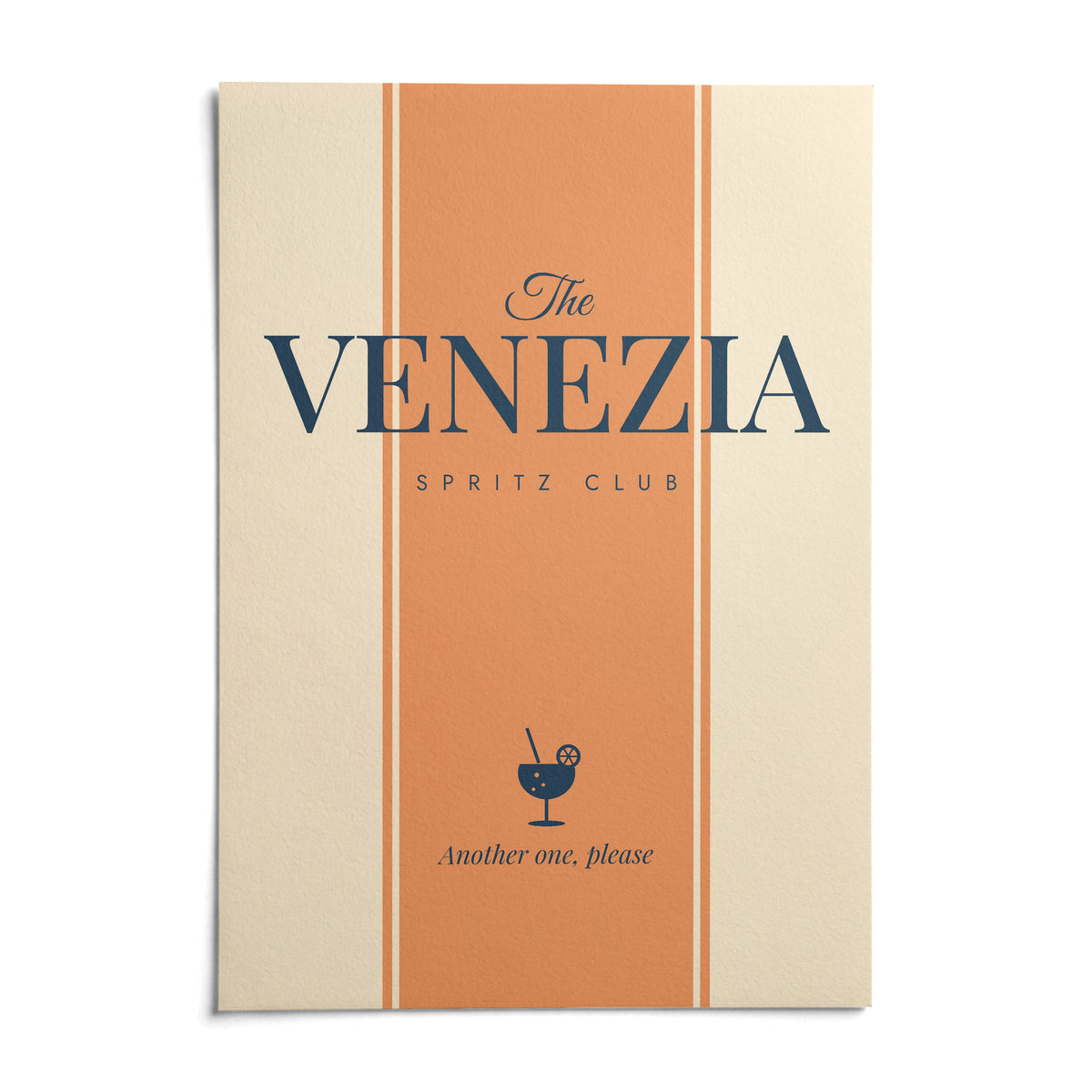 Venezia Print, shown as an unframed paper print on a plain white background