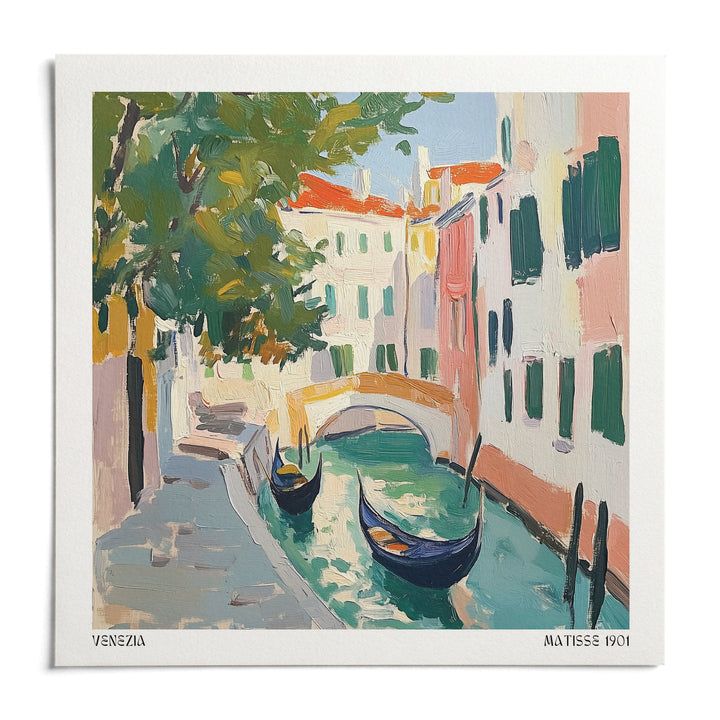 Venice Wall Art, shown as an unframed paper print on a plain white background