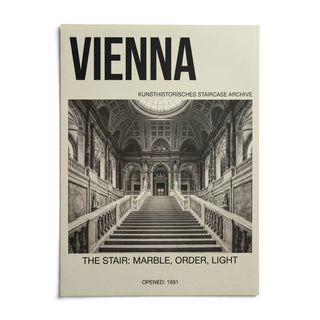 Vienna Architecture Art Print, shown as an unframed paper print on a plain white background