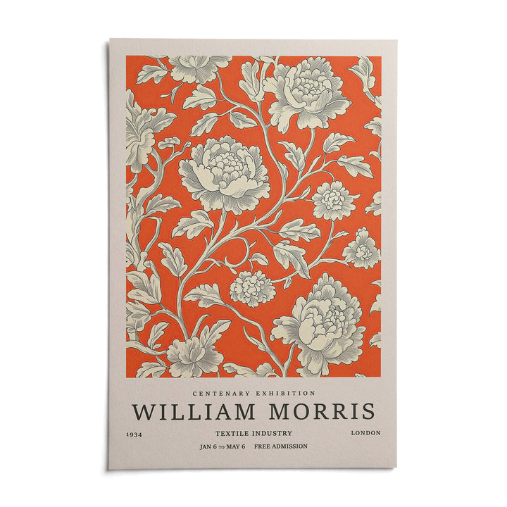 Vintage Flower Art, shown as an unframed paper print on a plain white background