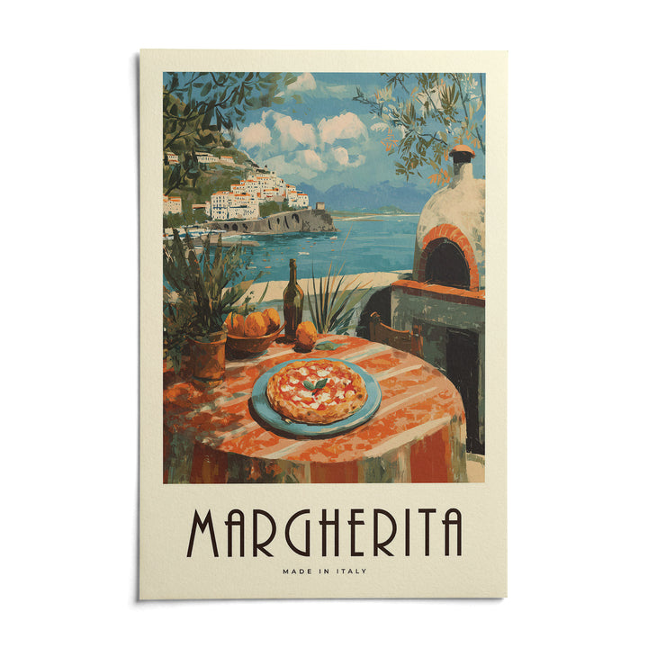 Vintage Italian Food Prints, shown as an unframed paper print on a plain white background