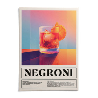 Vintage Italian Poster Art, shown as an unframed paper print on a plain white background
