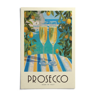 Vintage Italian Poster, shown as an unframed paper print on a plain white background