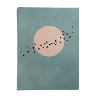Wall Art Birds, shown as an unframed paper print on a plain white background