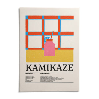 Wall Art Drink, shown as an unframed paper print on a plain white background
