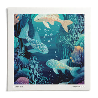 Wall Art Fish, shown as an unframed paper print on a plain white background