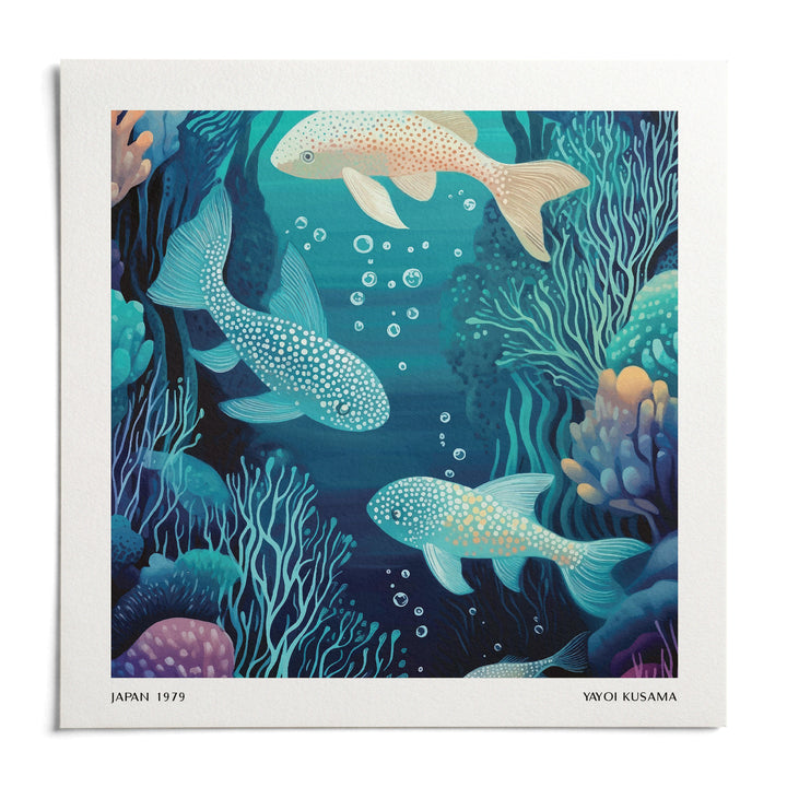 Wall Art Fish, shown as an unframed paper print on a plain white background