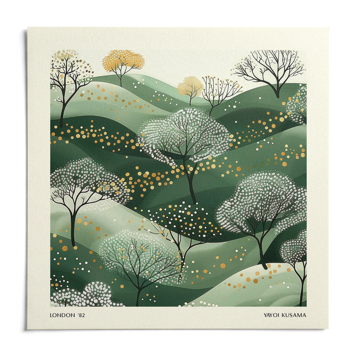 Wall Art Green, shown as an unframed paper print on a plain white background