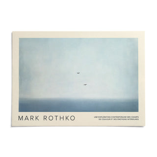 Wall Art Light Blue, shown as an unframed paper print on a plain white background