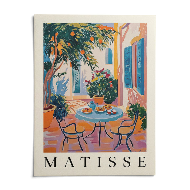 Wall Art Mediterranean, shown as an unframed paper print on a plain white background