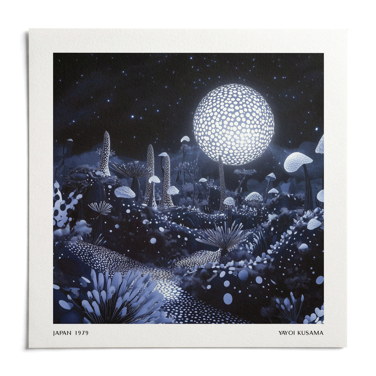 Wall Art Night Sky, shown as an unframed paper print on a plain white background