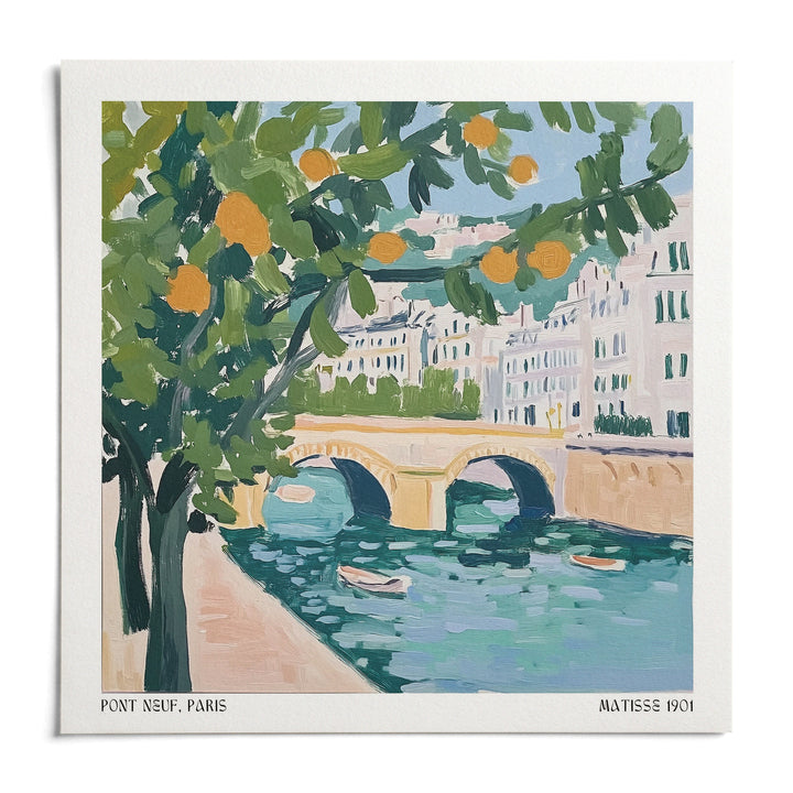 Wall Art of Paris, shown as an unframed paper print on a plain white background