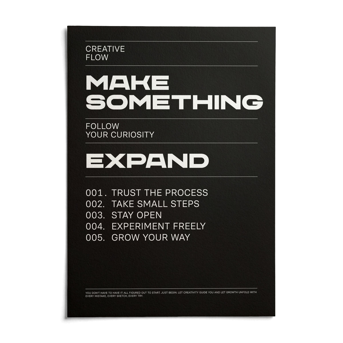 Wall Art Phrases, shown as an unframed paper print on a plain white background