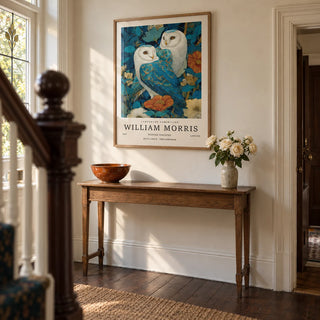 Wall Art Unique, framed on the wall of a Victorian hallway with a cream wall and plain dark wood floorboards