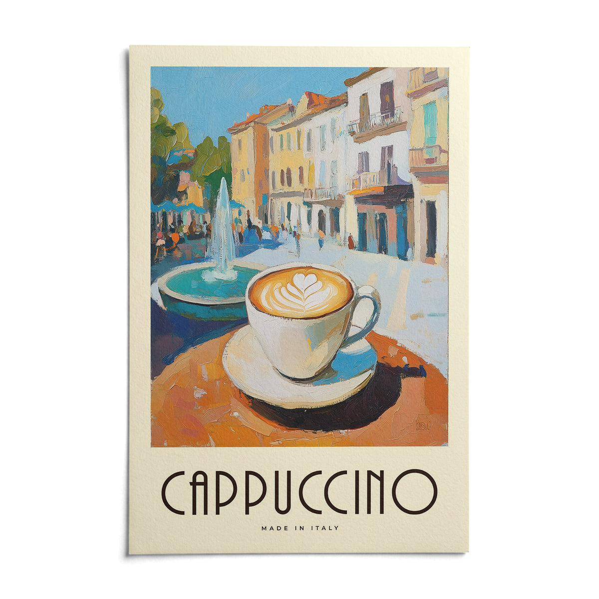 Watercolor Kitchen Art, shown as an unframed paper print on a plain white background
