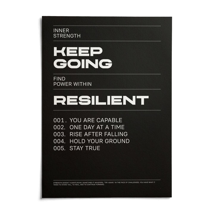 Work Hard Wall Art, shown as an unframed paper print on a plain white background