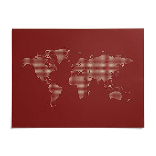 World Map Wall Poster, shown as an unframed paper print on a plain white background