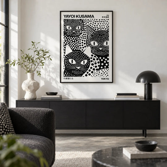 Kusama Schwarze Katzen