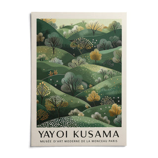 Yayoi Kusama Paintings, shown as an unframed paper print on a plain white background