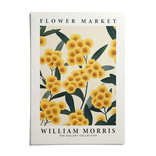 Yellow Flower Wall Art, shown as an unframed paper print on a plain white background