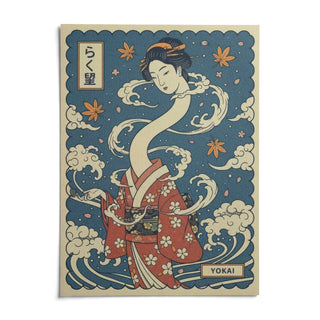 Yokai Art, shown as an unframed paper print on a plain white background