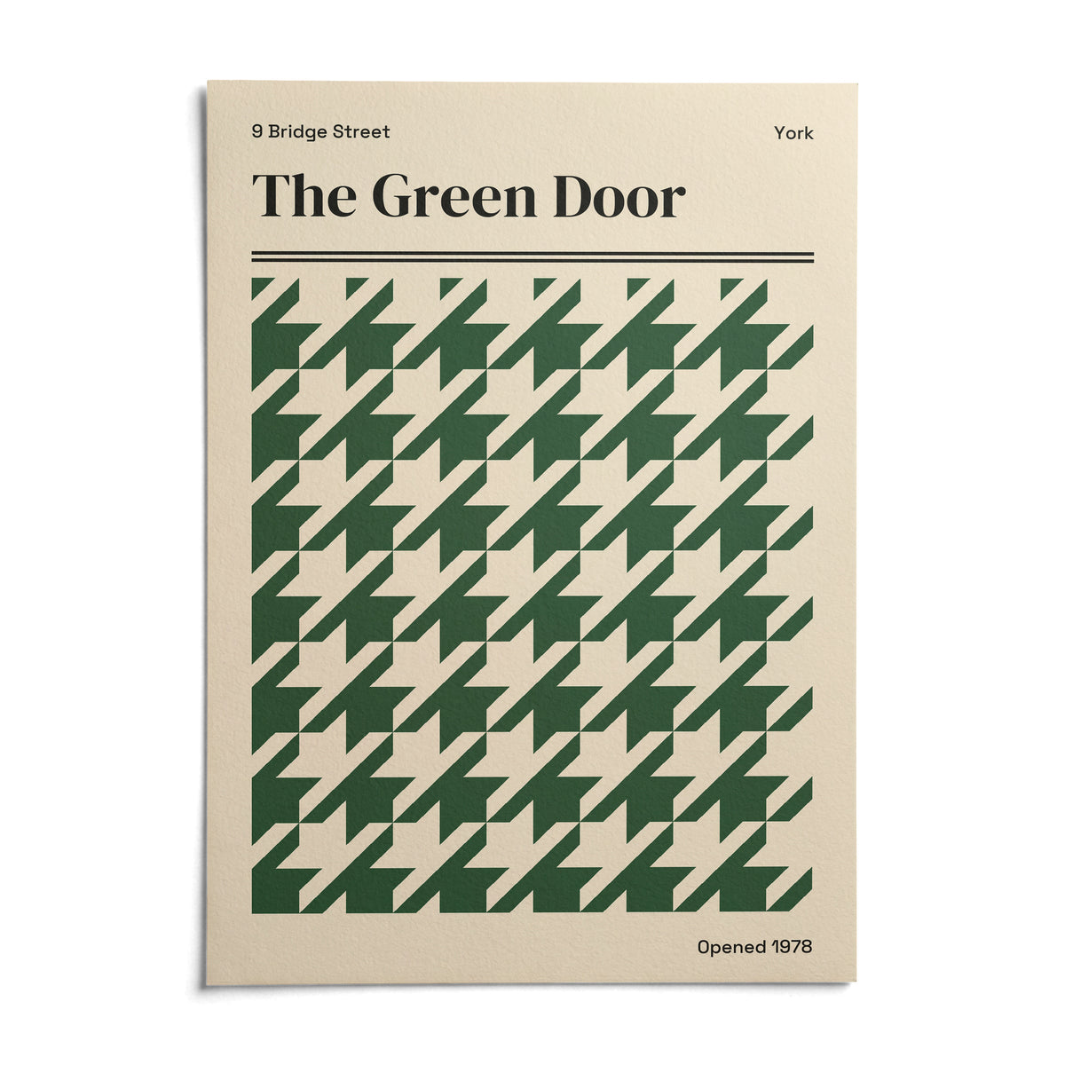 York Poster, shown as an unframed paper print on a plain white background